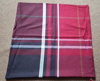 NWT POTTERY BARN MCKINLEY RED PLAID DECORATIVE PILLOW COVER 24X24