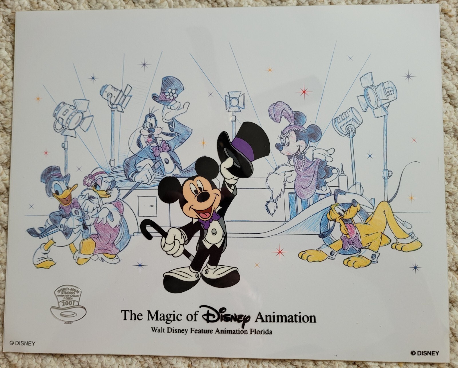 デイズニー　声優サイン入りセル画　MICKEYS FILM FESTIVAL デイズニー 声優サイン入りセル画 MICKEYS FILM FESTIVAL