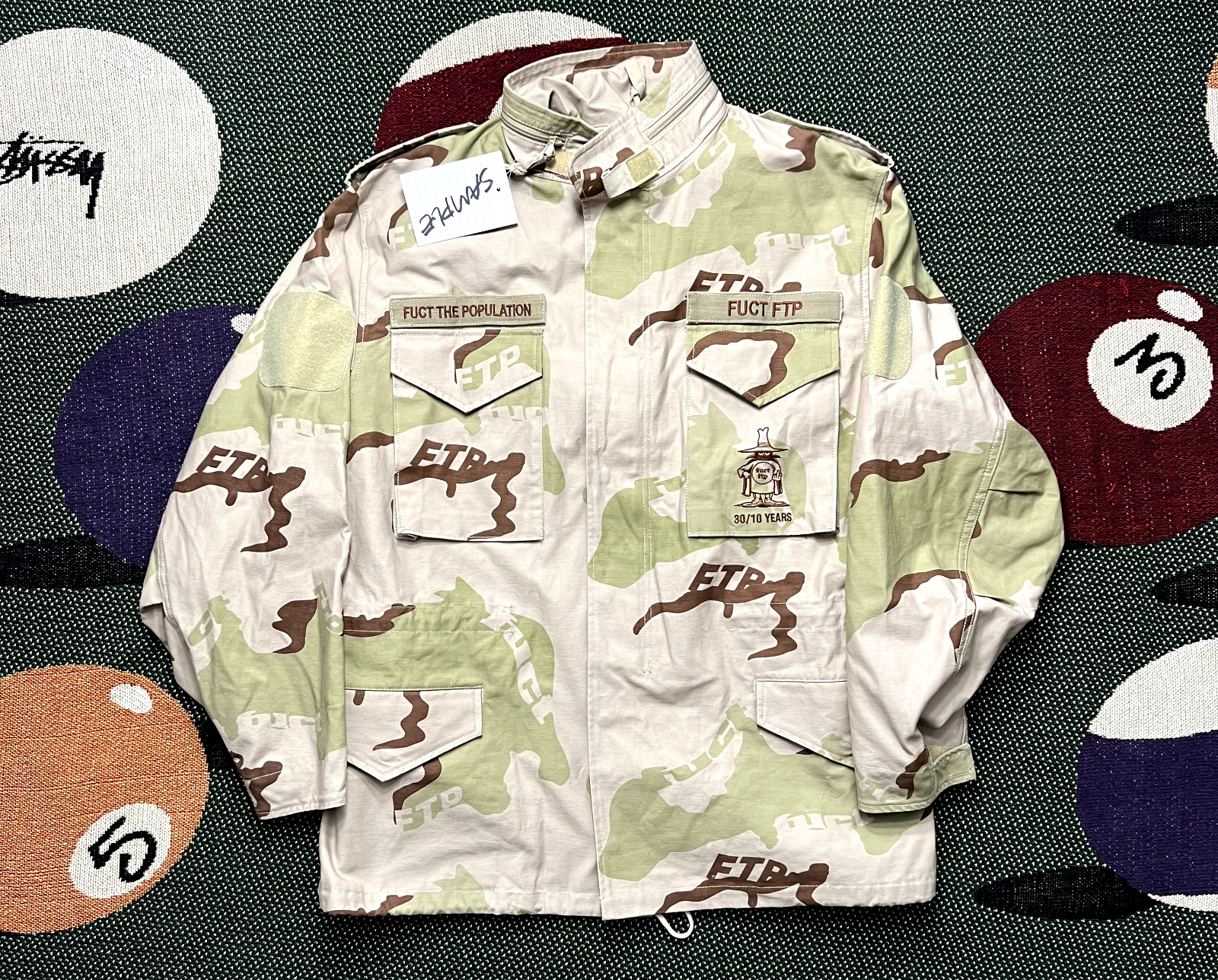 FUCT FTP M65 Camo Jacket (Sample) Desert Camo Size Large Brand New FUCT FTP M65 Camo Jacket (Sample) Desert Camo Size Large Brand New