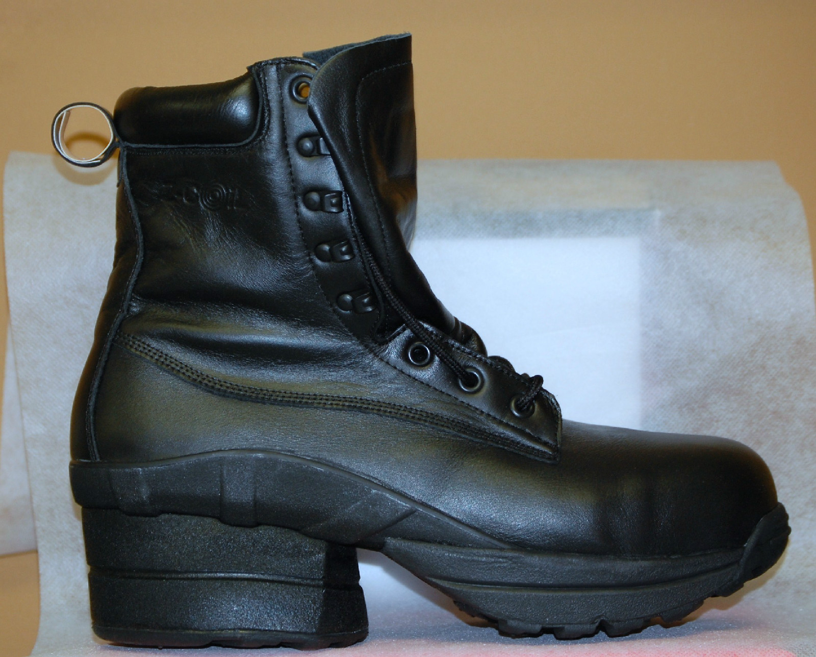 Pre-owned Z-coil Prime Ct Fw-k6001 Women's Black Leather Size 8 Safety Toe Ds