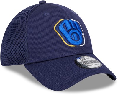 Шляпа эластичного покроя с логотипом Milwaukee Brewers внахлест длиной 39 см