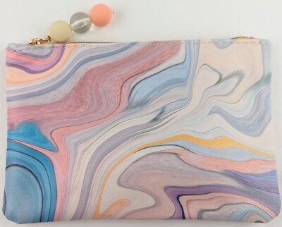Ipsy Paint Pour Cosmetics/Makup Bag New Without Tags 