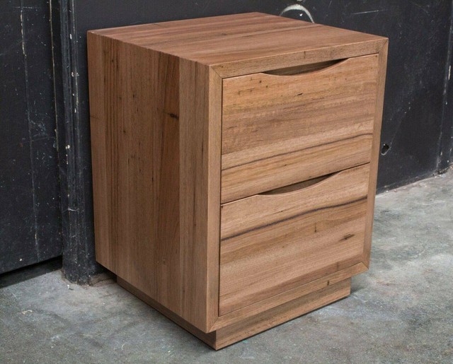 Anglesea Bedside Table Solid Messmate Timber Australian Made