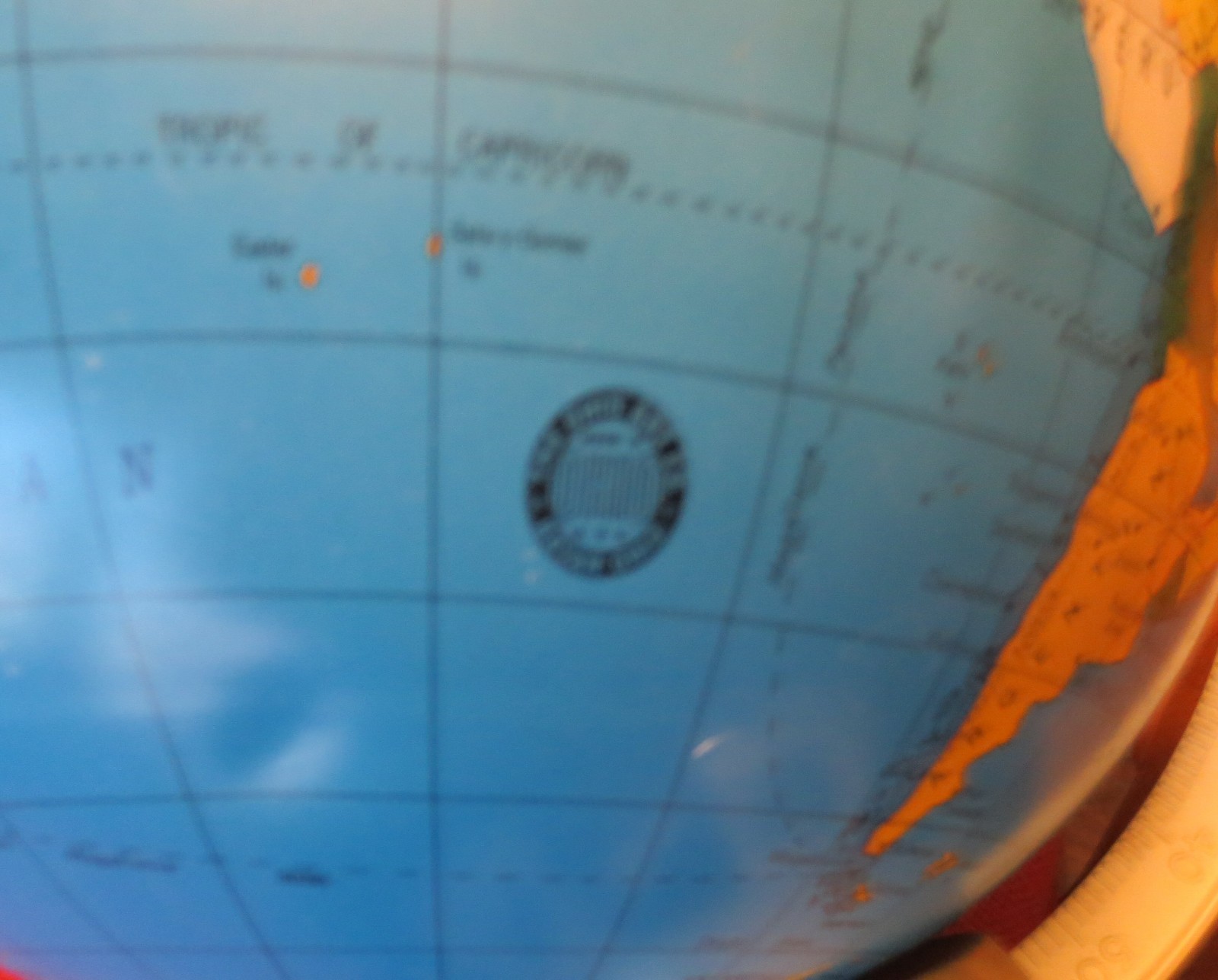 1950s Ohio Art Bryan Zodiac Sign World Globe EUC FS