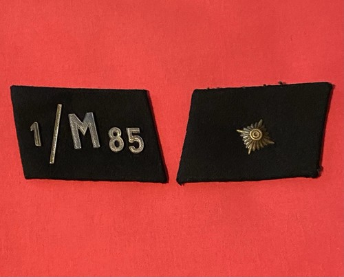 mon‼︎OSHIMA REI SWEDISH ARMY COLLAR PO WW2 GERMAN NSKK COLLAR TAB SET MOTOR GRUPPE 1/M85 Uniform