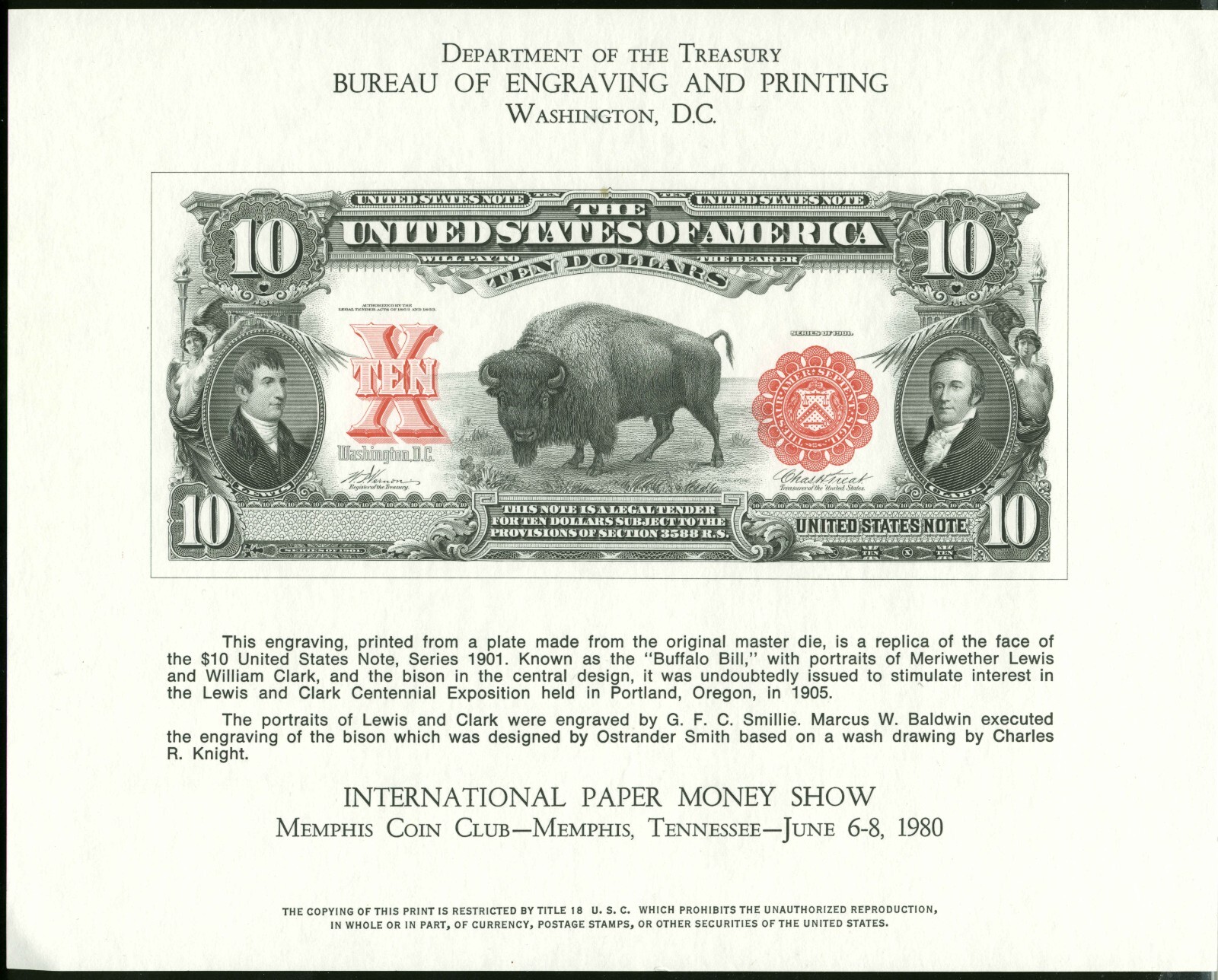 タイタニックMerchant's National 紙幣 複製　証明書付き額入り Numismatic Souvenir Card Scott #NSC13 IPMS ('80) | eBay