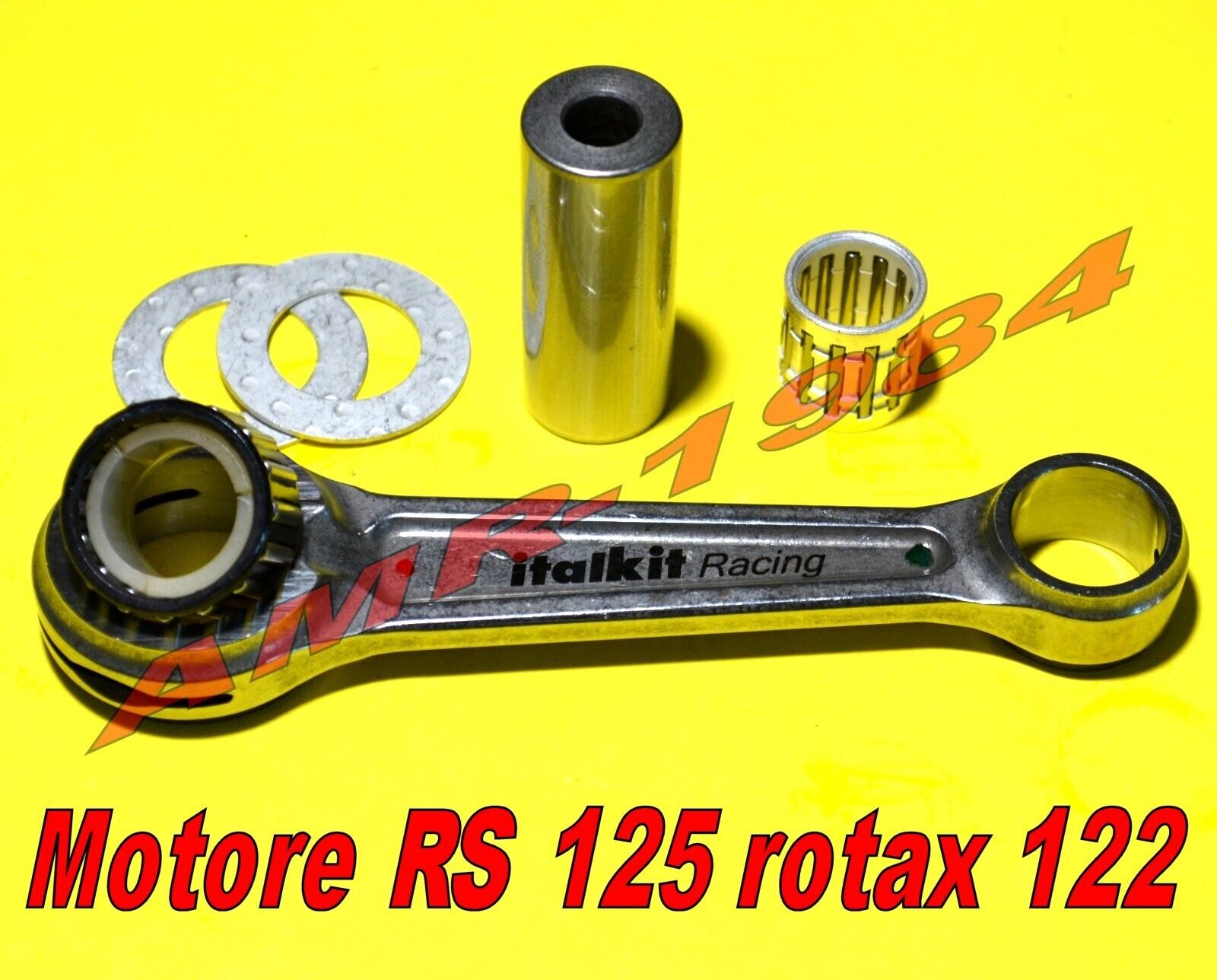BIELLA FORGIATA IN ACCIAIO ITALKIT APRILIA RX - RS 125  MOTORE ROTAX 122-123