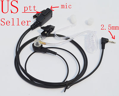 FBI Style Covert Acoustic Tube Headset earpiece for Cobra 2/Two Way Radio CX-210