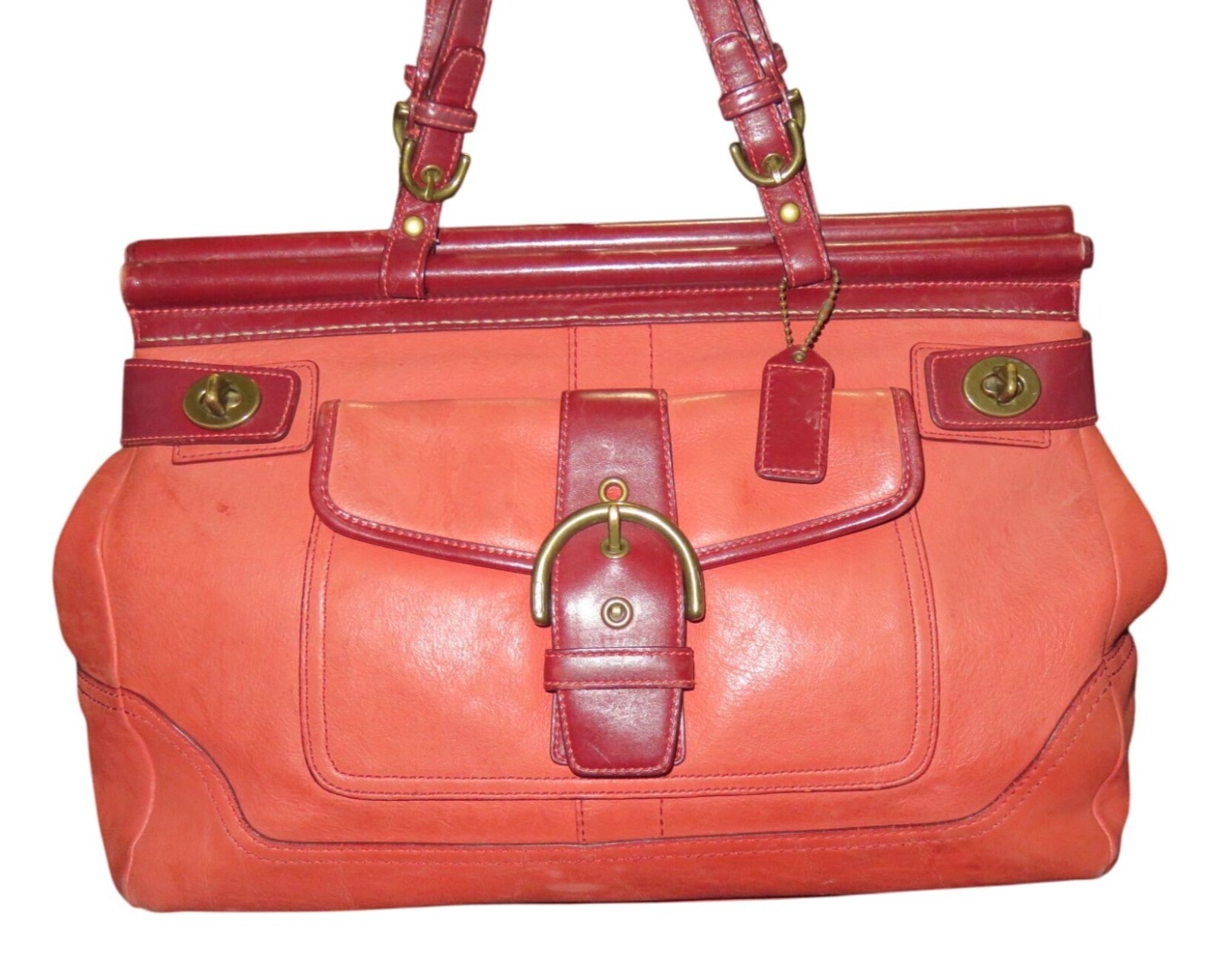 バッグ COACH Soho Leather Satchel Bag Bordeaux COACH Soho Leather Satchel Bag Bordeaux H51 | eBay