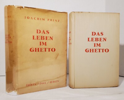 1937 DAS LEBEN IM GHETTO Joachim Prinz Erwin Lowe Jewish History German HCDJ
