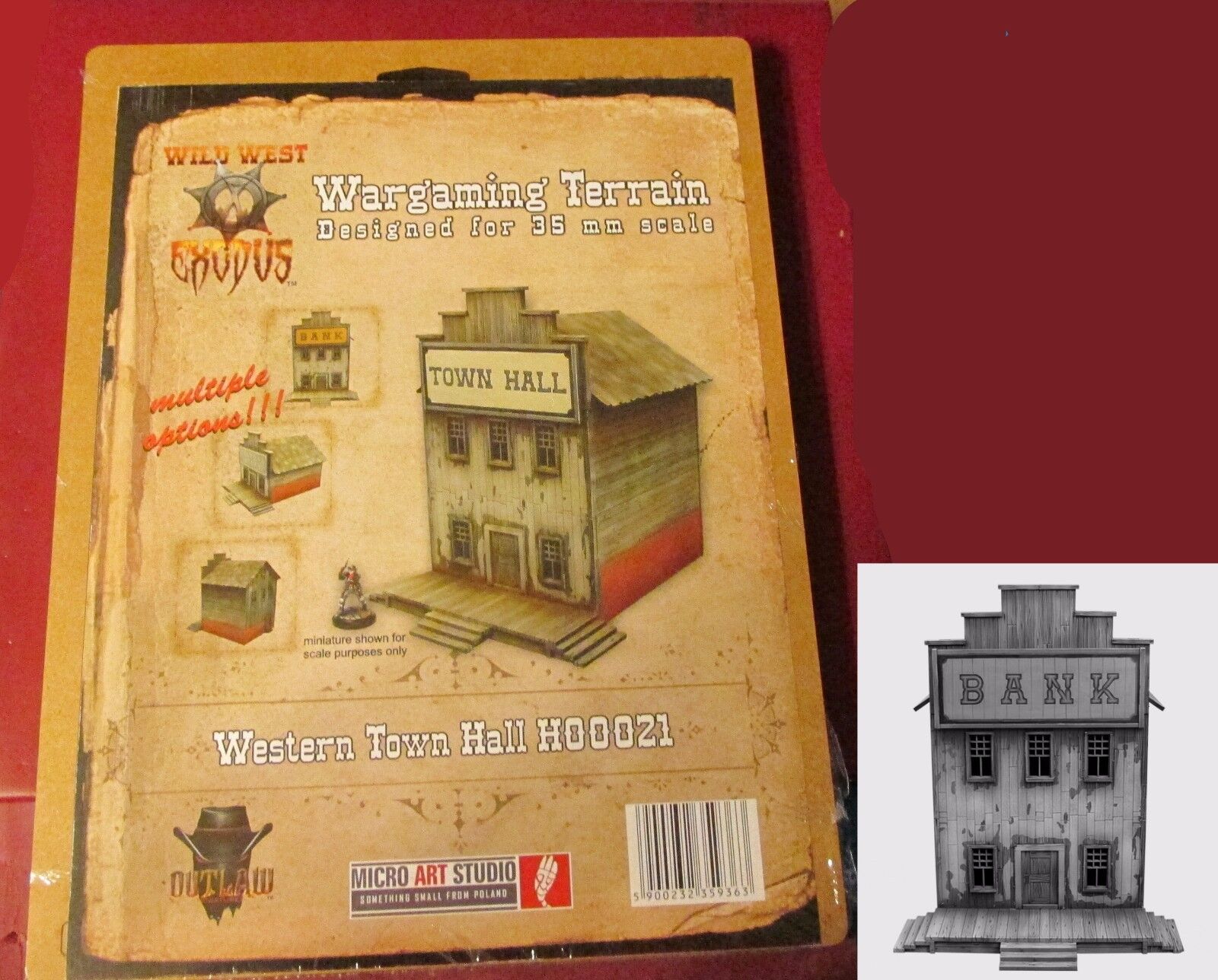 Micro Art H00021 Wild West Exodus Western Town Hall WWX Micro Art H00021 Wild West Exodus Western Town Hall WWX