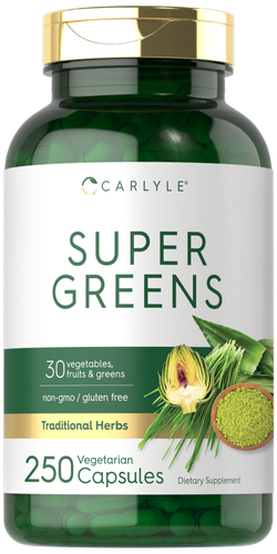 Капсулы Super Greens | 250 г | Без ГМО и глютена | от Carlyle