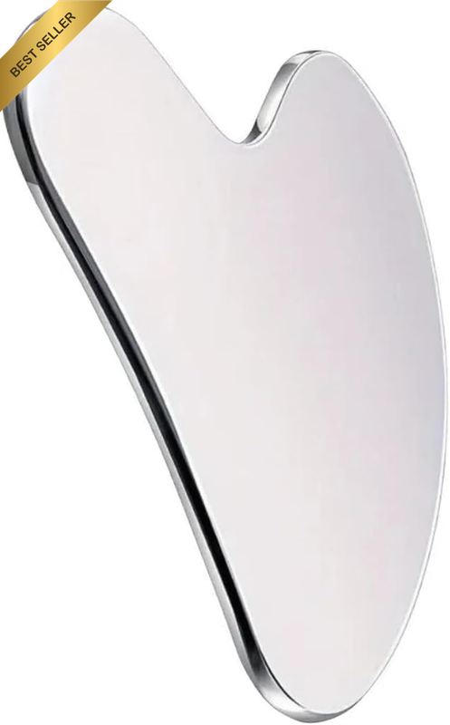 Stainless Steel Gua Sha Facial Tools - Self Care Guasha Tool for Face, Body, Eye