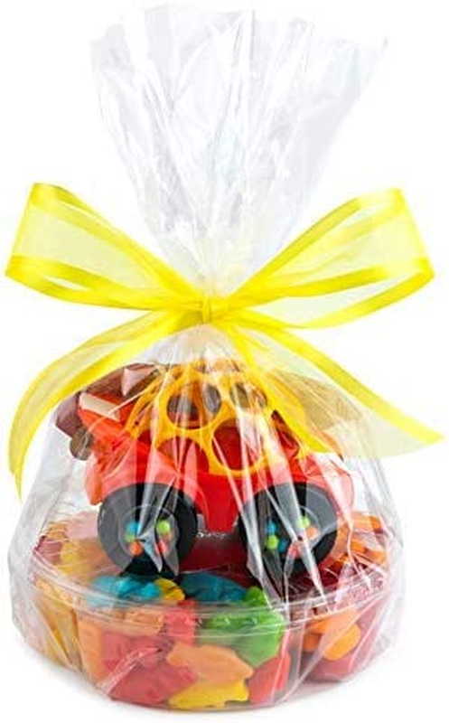 Clear Basket Bags 12" X 18" Cellophane Gift Bags for Small B