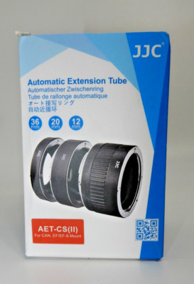 Automatic Extension Tubes (AET-CS(II)) Canon EF EF-S Mount With 36, 20 & 12 mm