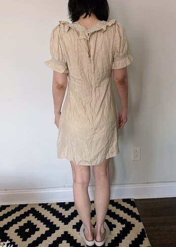 Pre-owned Reformation Frappe Dress Size 6 Orig. $248 In Beige