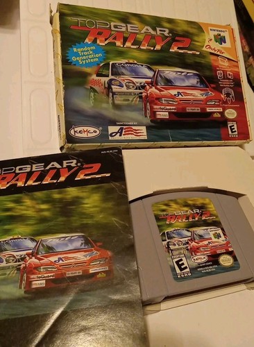 Top Gear Rally 2 (Nintendo 64, 1999) Box Manual Complete CIB