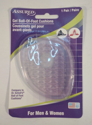NIP Assured Gel Ball-Of-Foot shoe Cushions 1 pair for men & women unisex