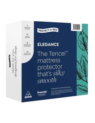 Protect-A-Bed Elegance Tencel Jersey Mattress Protector - King Single White