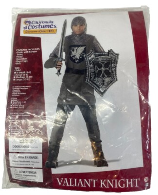 Kids Valiant Knight Halloween Dragon Slayer Costume Small By California Costumes
