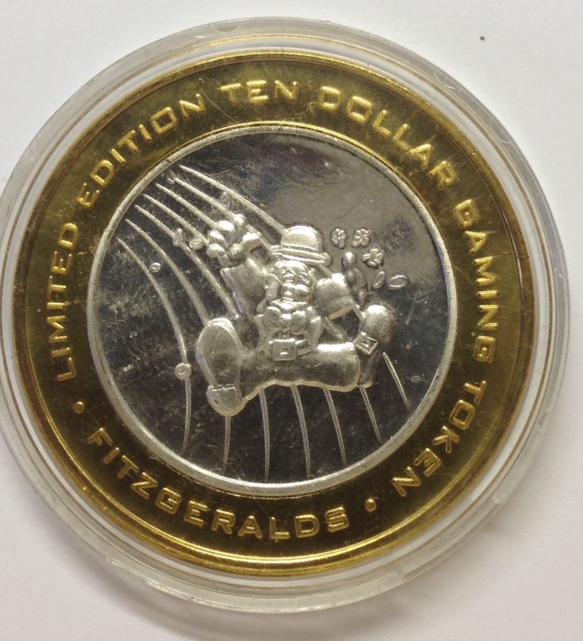 Limited Edition Ten Dollar Gaming Token Used Fitzgeralds new Millennium