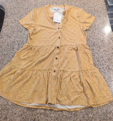 Belk top yellow dress
