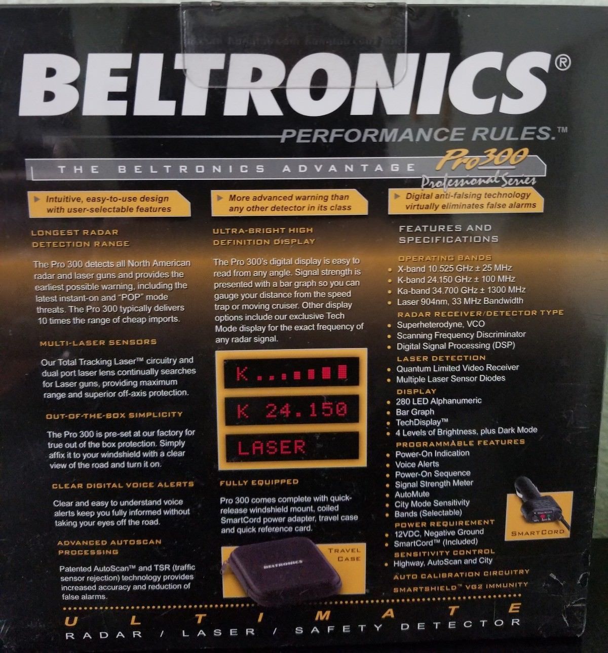 Beltronics PRO 300 Radar Laser Detector