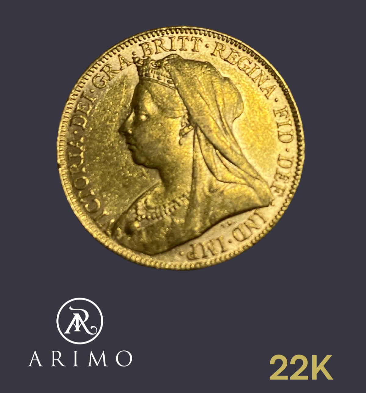 高城剛氏 NEXTRAVELER DAILY COIN AND CARD 1.2 1872 GREAT BRITAIN Antique UK Queen Victoria OLD Gold