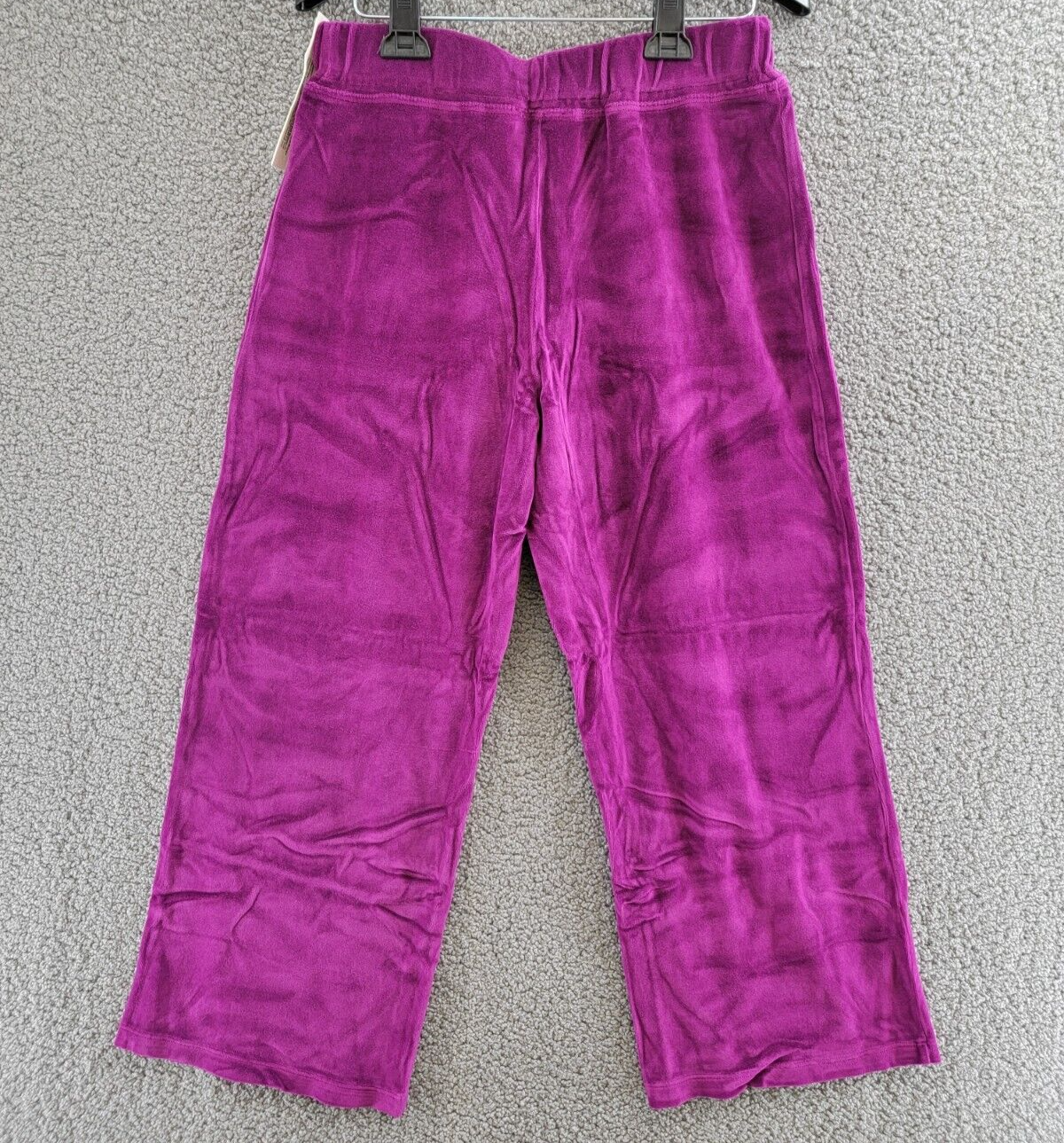 Wilt Velour Wide Leg Pants Women's Small Magnolia Solid Elastic Waist Pull On - Picture 11 of 17
