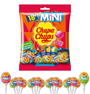 Chupa Chups MINI lollipops with vitamin C 18 pieces 108g MIX of flavors...