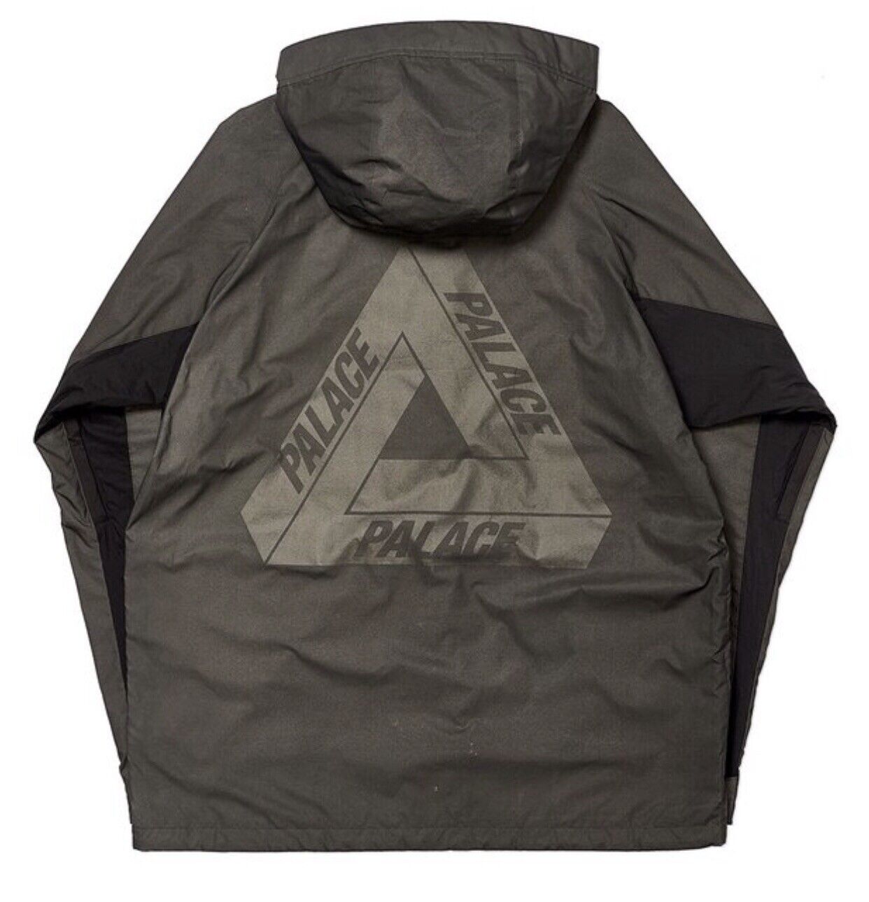 Pre-owned Palace Skateboards Deflector Jacket Black Reflective Size Small  Fw19 Authentic