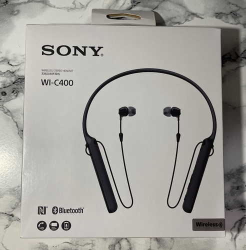 ヘッドホン SONY WI-C400 BLACK Amazon.com: Sony - C400 Wireless Behind-Neck in Ear