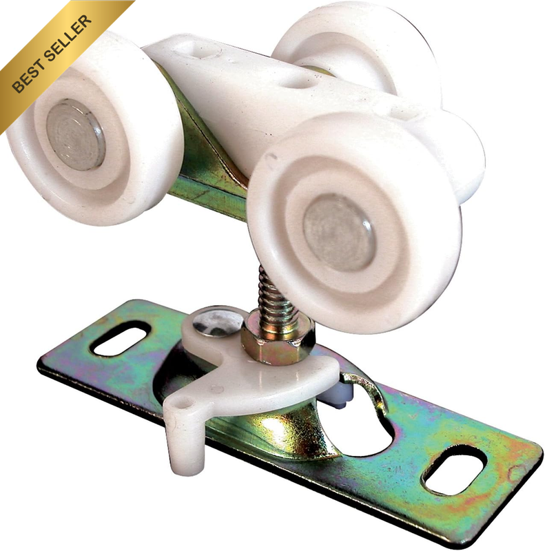 Products N 6847 Pocket Door Roller Assembly, 3/4 In., Flat, Plastic Wheels on St