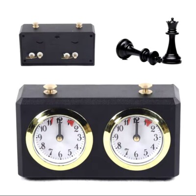 Retro Analog Chess Mechanical Clock Timer 