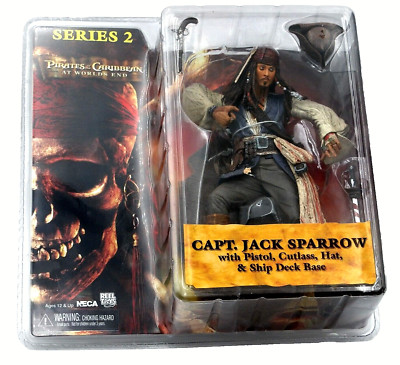 Pirates of the Caribbean Capt. Jack Sparrow 6'' Action Figure Series 2 Sealed