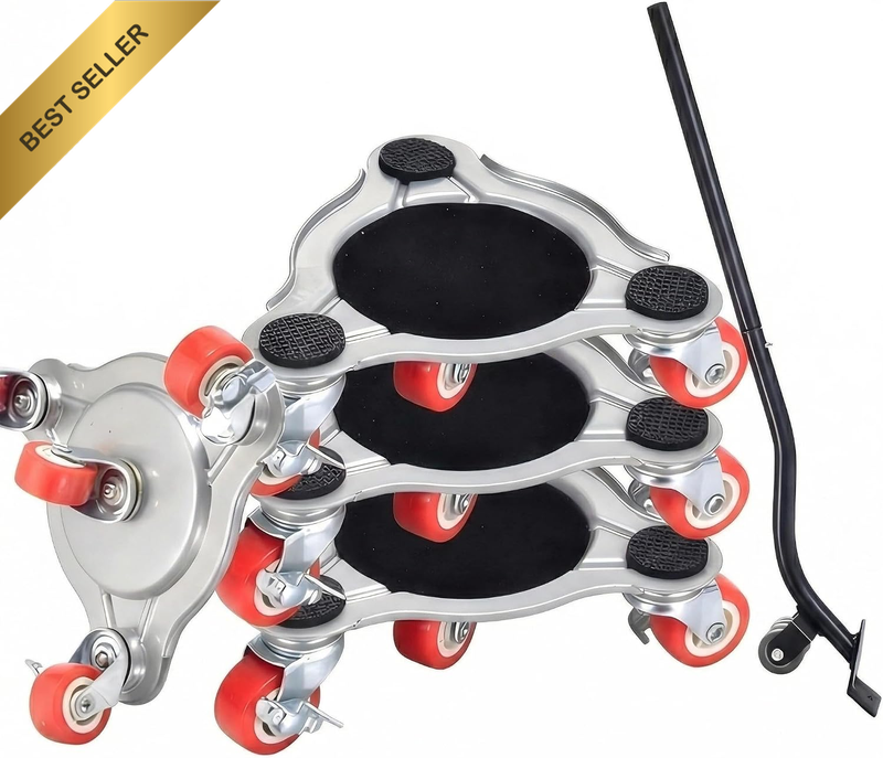 Furniture Dolly Set 4 Wheels, Furniture Movers with Silent Rubber Wheels