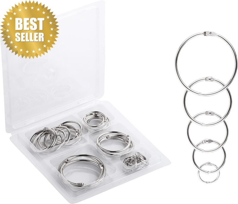 - Binder Rings, Loose Leaf Binder Ring, 36Pc, Assorted Sizes, Back to School Sup