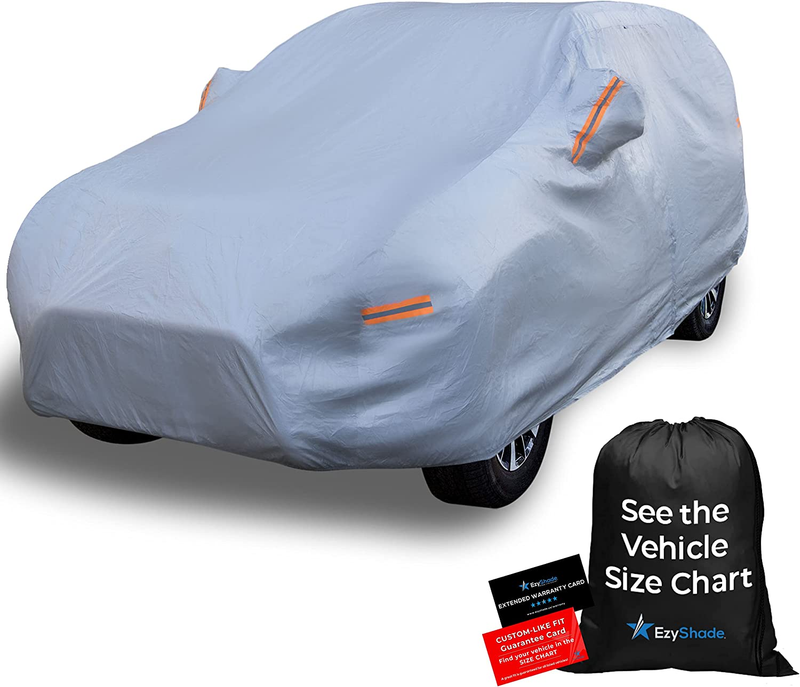 10-Layer SUV Car Cover Waterproof All Weather. See Vehicle Size-Chart for Accurate Fit. Outdoor Full Exterior Covers for Automobiles Heavy Duty Tarp Jeep Rav4 CRV. Size S3 (See Size Chart)