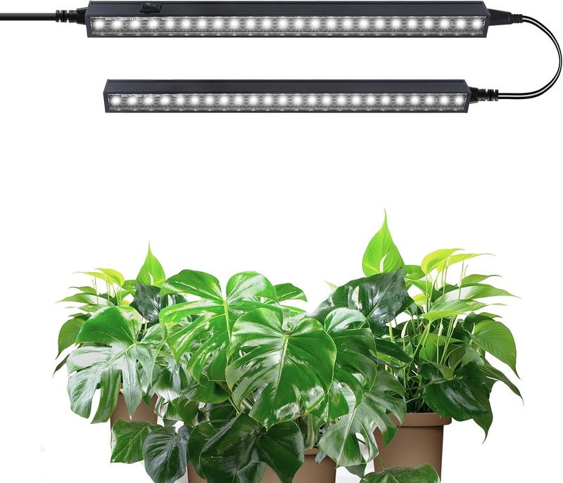 T5 1FT Plant Grow Lights, 5000K Full Spectrum Plant Lamps, 10W(2 X 5W), Magnetic