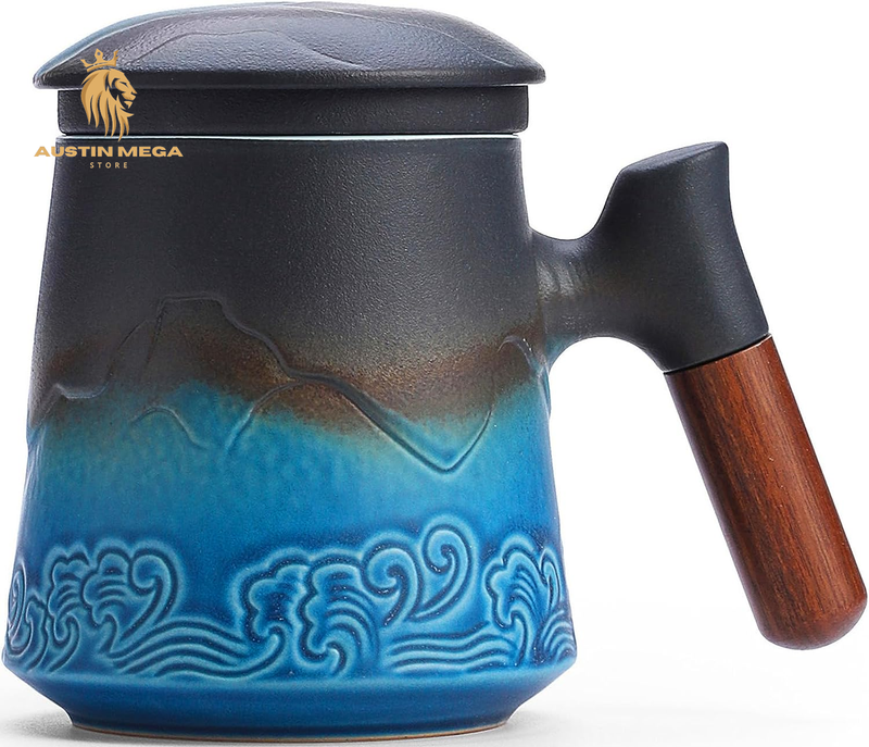 Cup With Infuser And Lid,15.2 Oz Large Loose Leaf Tea Cup,ce
