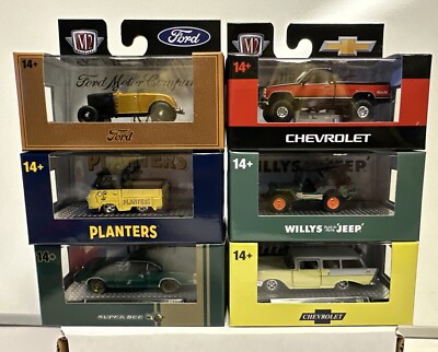 M2 Machines Detroit Muscle Release 82 :1/64 Complete Set Of 6 Vehicles R82