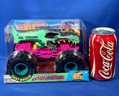 New ZOMBIE WREX 1:24 HOT WHEELS Giant Wheels MONSTER TRUCKS Die Cast Body 2019