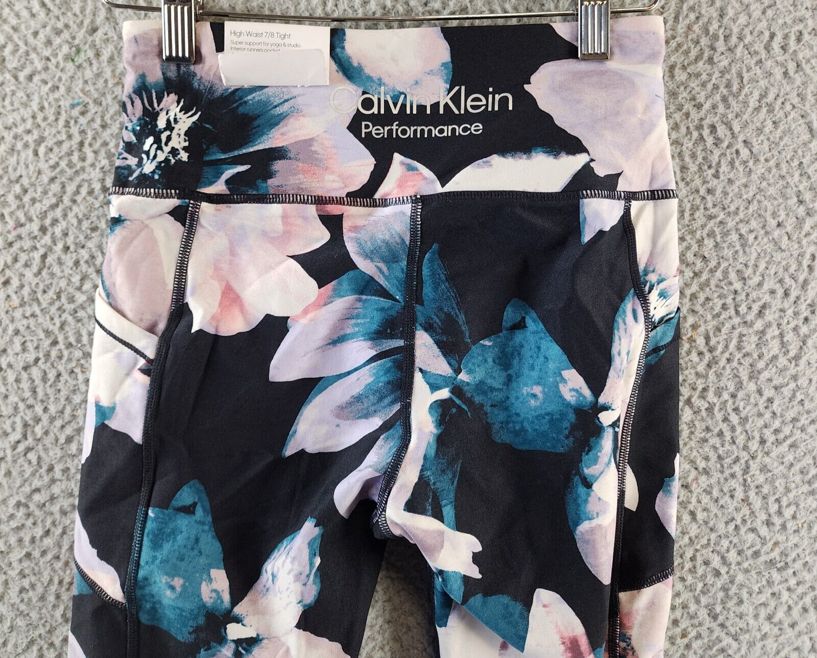 Calvin Klein Performance Printed High-Waist 7/8 Length Leggings Women's XS Multi - Picture 12 of 16