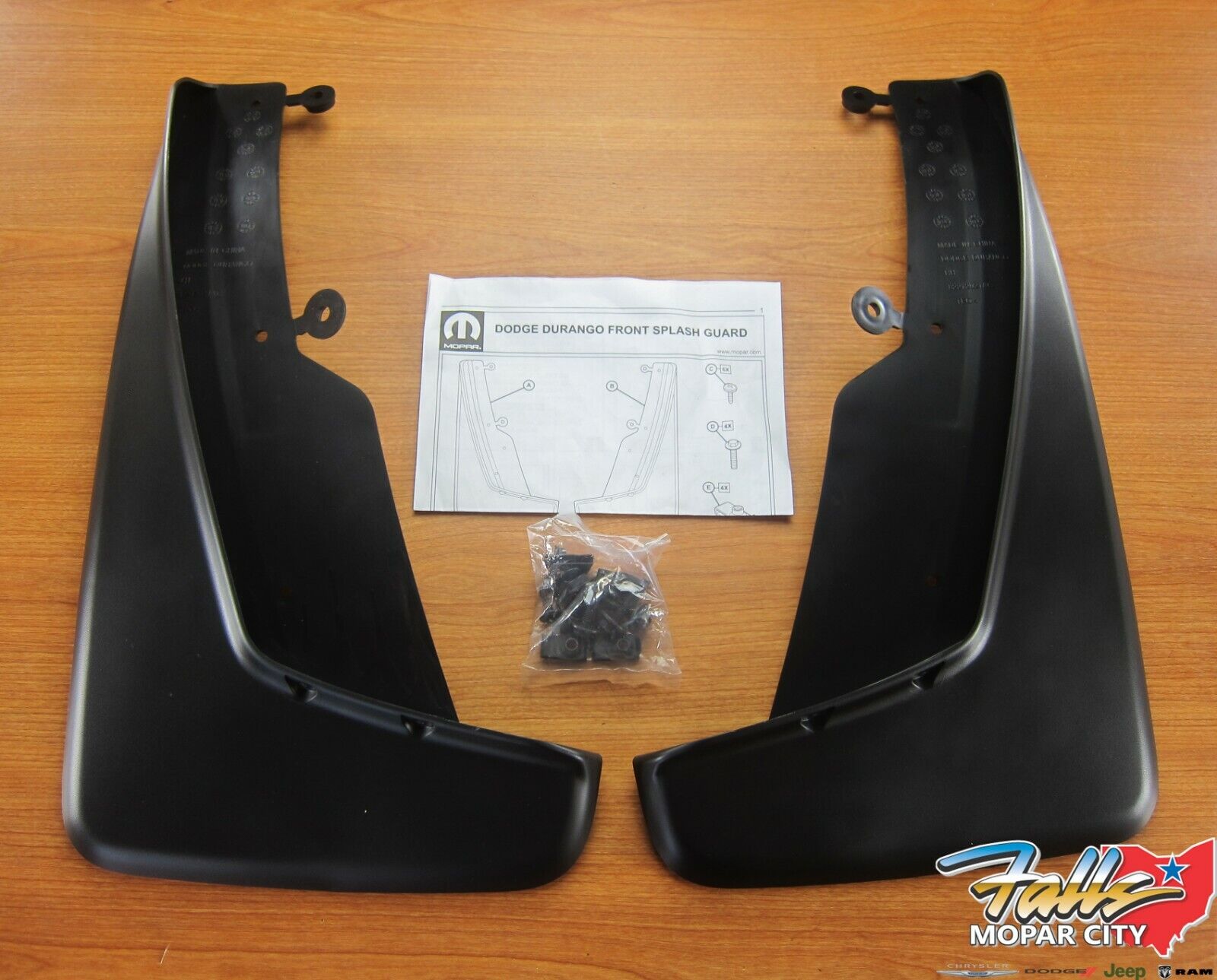 20112021 Dodge Durango Black Front Splash Guards With No Logos New