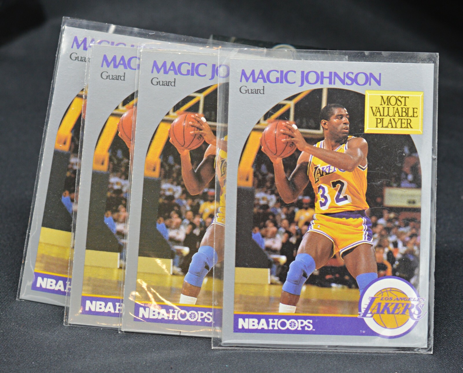 1990 NBA Hoops Basketball Magic Johnson MVP Card 157 Lot