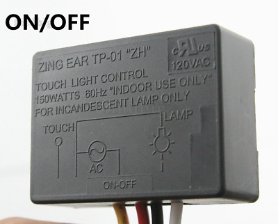 2PCS Zing Ear TP-01 ZH Touch Light Switch Table Lamp Module Sensor 150W