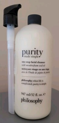 Philosophy ~ Purity Made Simple One-Step Facial Cleanser 32 fl oz NEW