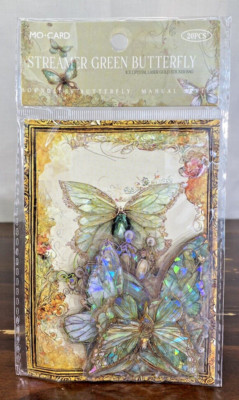 NIP Holographic Laser Ice Crystal Butterfly Stickers Journal Diary Scrapbooking