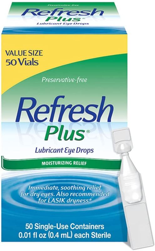 Refresh plus Lubricant Eye Drops, Preservative-Free, 0.01 Fl