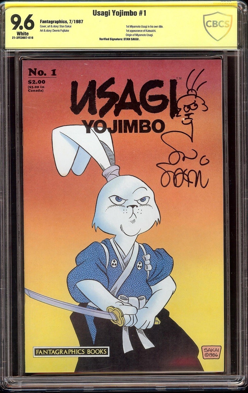 100％本物保証！ # Yojimbo Usagi 1 1987 (Fantagraphics, White 9.6 CBCS その他